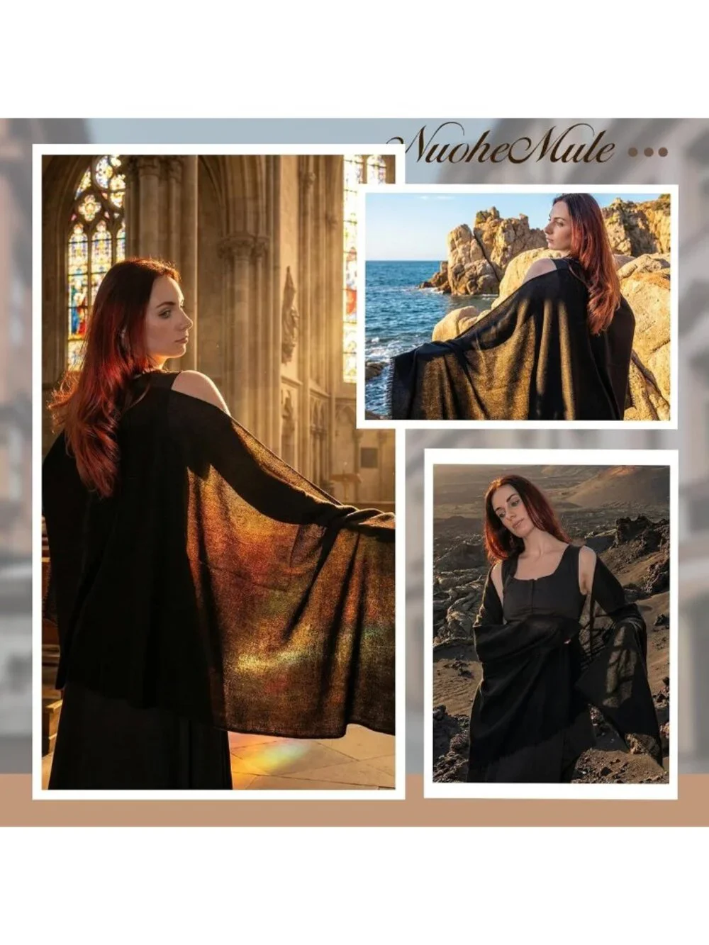 Cozy Yak Wool Blend Shawl Wrap for Women | Versatile Travel Scarf & Layering